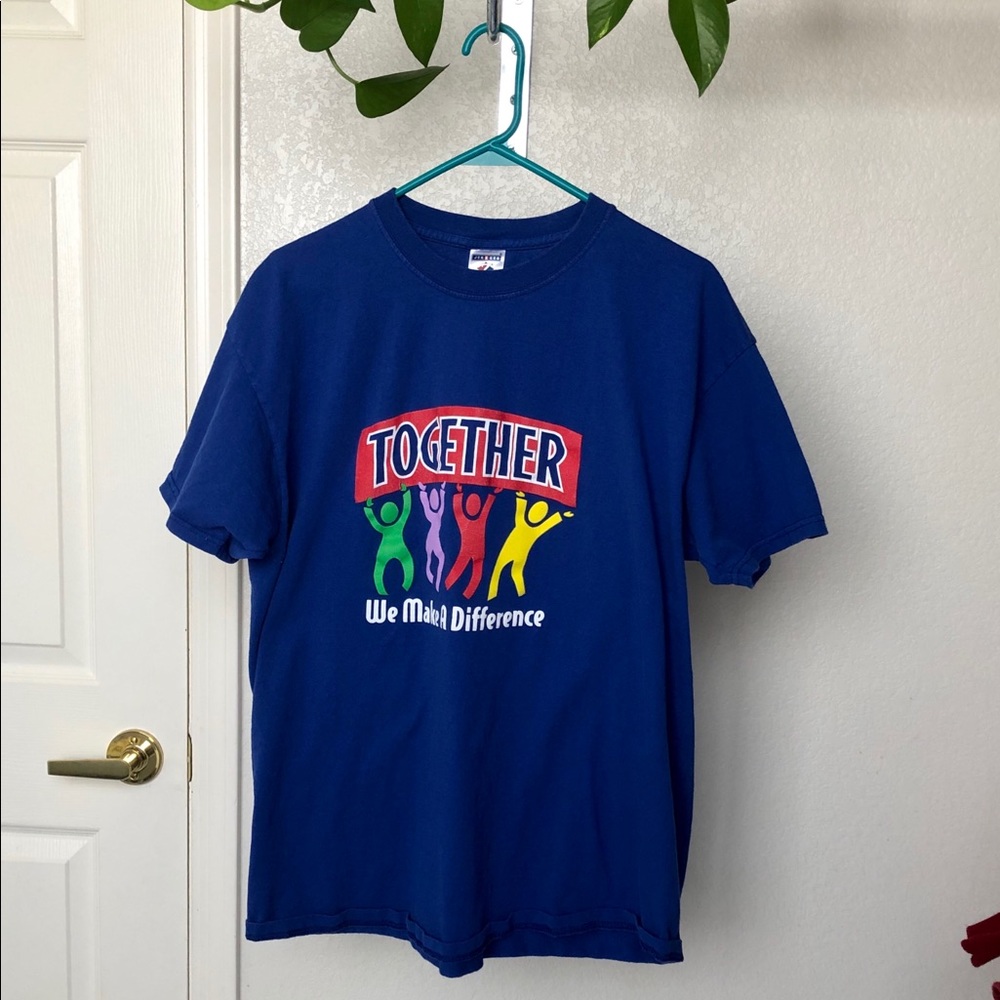 Vintage 90’s Together We Make a Difference Tee